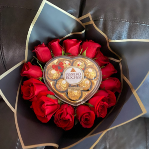 Bouquet of Flowers With Chocolates ( 0026 )