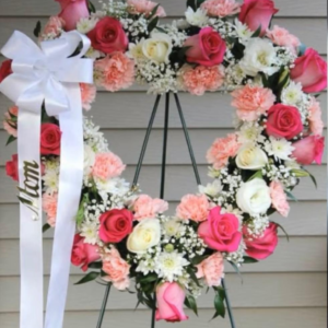 Large 5ft Funeral Heart  ( 003 )