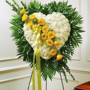 Large Heart Funeral Arrangement ( 001 )