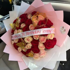 50 Roses + Ribbon ( BRR50 )