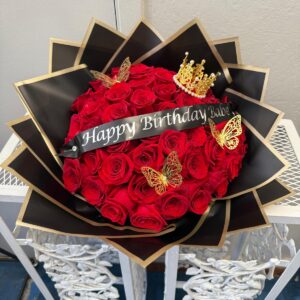 50 Roses + Ribbon ( BRR50 )