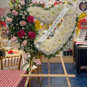 Large Sympathy Heart + Ribbon ( FHSD )